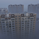A residential compound is seen during a smoggy day in Wujiaqu, Xinjiang Uighur autonomous region on November 19, 2013.
